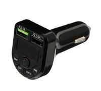 RUNROTOO Ricevitore Wireless per Auto Modulatore Fm, Caricatore USB Doppio 5v 3.1a, Tecnologia di Soppressione del Rumore e Connessione Wireless per Musica in Auto