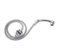 RUNROTOO Rubinetto per lavabo da parrucchiere con doccetta a spruzzo curva - Punta per risciacquo a getto ad alta pressione - Attacco universale per lavabo da shampoo - Tubo flessibile per risciacquo