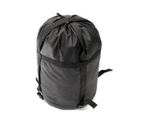 RUNROTOO Sacchi di Compressione in Nylon per Sacco a Pelo e Trapunte 2 Pezzi Taglia S Neri, Borsa da Esterno Cinghie Resistenti per Campeggio, Escursionismo e attività all’Aperto