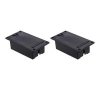 RUNROTOO Scatola Batteria in Plastico e Metallo, Facile da Installare e Sostituire 9v 2 Pezzi Accessorio per Strumenti Musicali per Pickup Chitarra Attiva e Basso