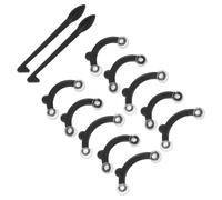 RUNROTOO Set 1 Modellatore di Naso Invisibile Nero in Plastico Inserti Sollevatori per Naso Donna un Comfort Duraturo e Risultati Estetici Naturali
