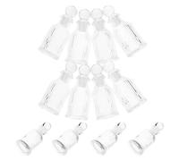 RUNROTOO Set 12 Bottiglie di Vetro per Acqua Santa 50 Ml con Tappo e Croce Design Elegante Portatile Ricaricabile per Sacramenti e Preghiere in Viaggio