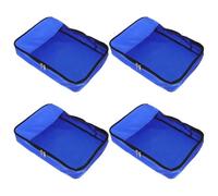 RUNROTOO Set 4 Pezzi Cubi da Viaggio Oxford Resistente con Rete, Organizer per Valigia con Cerniera per Utilizzo Efficiente dello Spazio in Vari Scenari di Viaggio