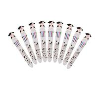 RUNROTOO Set 8 Penne a Sfera Retrattili per Design Ergonomico e Plastica, Penne per Scrivere e Disegnare, Adatte per Scuola e Ufficio, Punta 0.5mm