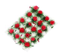 RUNROTOO Set da 20 Micro Grappoli di Fiori in Nylon per Micro Paesaggi, Mini Decorazioni da Tavolo e Modellismo Ferroviario, Ciuffi di Fiori Colorati per Scenari Fai da Te