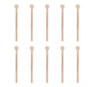 RUNROTOO Set da 25 Pezzi Mini Martello in Legno Stabile e Multiuso per Torte e Granchi Strumento