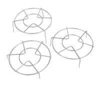 RUNROTOO Set da 3 Supporti per Vaporiera in Acciaio Inossidabile Design a Treppiede, Diametro 16 Cm, Multifunzione per Pentole e Wok, Facile Manutenzione per Cucina