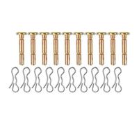 RUNROTOO Set di 10 Coppiglie di Ricambio per Spilli di Taglio in Acciaio Inossidabile per Spalaneve, Facile da Installare e Comodo da Conservare