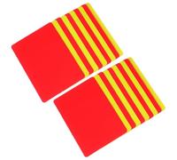 RUNROTOO Set di 10 Tessere Giudice Rosse e Gialle in PVC Leggere per Partite di Calcio, per Utilizzo Duraturo e Giudizio Sportivo