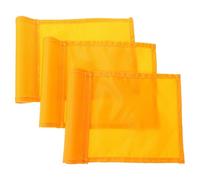 RUNROTOO Set di 3 bandierine da golf per il bersaglio: bandierine in nylon per allenamento su putting green, per interni ed esterni, ad alta visibilità, 21 x 16 cm, colore arancione.