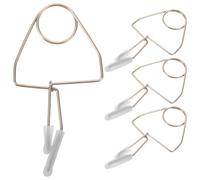 RUNROTOO Set di 4 clip per cuscinetti per flauto: set di morsetti per saldatura - strumento di riparazione per flauti in metallo - clip per indentazione per strumenti a fiato - strumento di