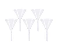 RUNROTOO Set di 5 Imbuti in Vetro Triangolari per Chimica, Ecologici, Facili da Usare e Trasportare, per Esperimenti di Laboratorio