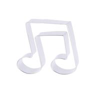 RUNROTOO Set di Formine per Biscotti in Acciaio Inossidabile a Forma di Nota Musicale, Facili da Pulire e Antiaderenti, per Pasticceria Professionale e Fai da Te