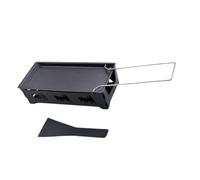 RUNROTOO Set Mini Raclette Portatile per Formaggio e Funghi in Ferro Nero con Resistenza Alta Temperatura e Cucina a Candela per Picnic e Cucina