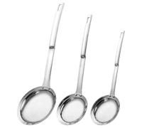 RUNROTOO Setaccio in Acciaio Inox 304 3 Pezzi Colino a Rete Fine Ergonomico per Alimenti Manico Resistente al Calore, Filtro per Farina e Colino da Cucina per Uso Domestico e Professionale