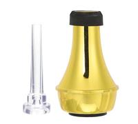 RUNROTOO Sordina per Tromba Dritta in Abs Set da 2 Pezzi con Silenziatore per Pratica Strumento Musicale, Leggero e Portatile, Accessorio Bocchino per Tromba Uso Professionale e Esercizi