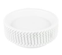 RUNROTOO Sottovaso Rotondo per Vasi in Plastica Bianco 20 Pezzi | Plastica Spessa, per Balcone e Giardino, Formato Tondo, Adatto a Contenere L’acqua