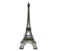 RUNROTOO Statuetta della Torre Eiffel con luce notturna a LED - Statua di un edificio di architettura francese per decorazioni di feste a tema Torre Eiffel - Souvenir ricordo da esporre su una mensola