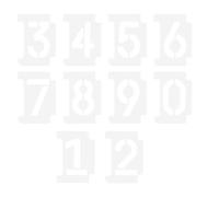 RUNROTOO Stencil 2 Set in Pet per Pittura Numeri Riutilizzabili Design Adattabile a Superfici Curve e Piano, per Tracciare e Imparare Decorazioni Fai da Te