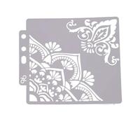RUNROTOO Stencil per Disegno in Pet Bianco Modello S69 Resistente e Lavabile per Artigianato e Lavoretti Applicazione Come Segnalibro
