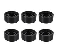 RUNROTOO Tappi per Pedali in Plastica Neri, Set da 6 Pezzi Design Antiscivolo e Bordi Lisci, Accessori per Pedali Effetti per Chitarra Elettrica in Studio e Live