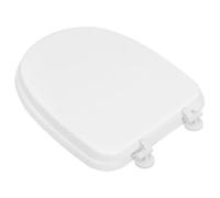 RUNROTOO Tavoletta Copriwater Morbida in Schiuma con Design Spesso e Supporto Rinforzato, Sedile Wc Rotondo e Allungato per Bagni e Camper