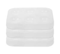 RUNROTOO Tavolozza in Silicone 3 Pezzi per Acquerelli e Pittura a Olio, Facile da Pulire, Pratica e Flessibile per Miscelare Colori, per Artisti e Appassionati DIY