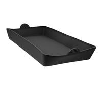 RUNROTOO Teglia Piccola da Forno in Silicone Nero Riutilizzabile, Facile da Pulire e Protettiva per Pareti Pentole, per Baking e Dolci
