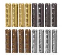 RUNROTOO Terminali per Lacci Scarpe 4 Fori per 40 Pezzi in Metallo 4x23mm e Eleganti e Resistenti, Cappucci Rotondi Facili da Attaccare, per Riparazioni e Fai-da-te Riparazioni Fai-da-te