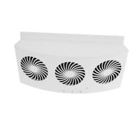 RUNROTOO Ventilatore Solare per Auto Circolazione Aria Silenziosa, Raffreddamento Portatile in Abs, Adatto per Guida e Raffreddamento Veicoli, Compatto ed Efficiente