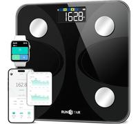 Runstar Bilancia intelligente per peso corporeo e percentuale di grasso, bilancia digitale da bagno ad alta precisione, idonea FSA o HSA, con display LCD per BMI 13, analizzatore di composizione