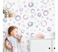 Runtoo Adesivi da parete a bolle Boho Under the Sea Rainbow Polka Dots Decorazione per feste di compleanno