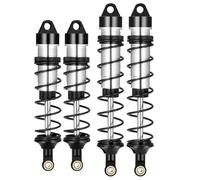 Runup Ammortizzatore RC, Ammortizzatore Anteriore/Posteriore Regolabile per 1/8 ARRMA Typhon 6S, Trax Sledge Alum, FS Racing JLB HSP LRP Hobao Hongnor DF Truggy (Nero Anteriore e Posteriore)