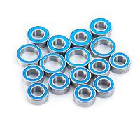 Runup Kit cuscinetti a sfera 16 pezzi Wheel Hub Axle Bearing per Tamiya TT-02 & TT-02D & TT-02 RC Truck Car Ball Bearing Upgrade Parts