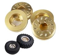 Runup Set di 4 ruote interne in ottone RC peso pile contrappeso per ruote Beadlock da 4,8 cm/5,6 cm, assiale SCX10 90046 TRX4 TRX6 1/10 RC Crawler Auto