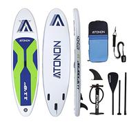 Runwave Antiscivolo Gonfiabile Runwave Stand Up Paddle Board con Accessori SUP Premium | Posizione Ampia, Pinne Inferiori per Il Controllo del Surf | Principiante per Adulti Giovani(Green)