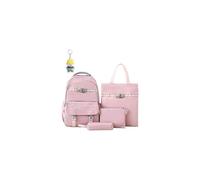Runxi Life Hall Middle School and High School Large Capacity Backpack Four-Piece Backpack Pink