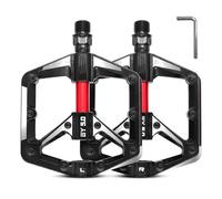 RUNYU Pedali MTB Flat, Pedali per Bicicletta da 9/16", Pedale per Bici Antiscivolo in Lega di Alluminio CNC, Pedali Bici a 3 Cuscinetti per Mountain Bike, BMX, E-Bike, Bici da Strada