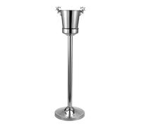 RUNZE765Z Accessori da Bar Secchiello for Il Ghiaccio con Supporto Contenitore for cubetti di in Acciaio Inossidabile for Vino, Champagne, Birra, KTV, Club, Bar, Feste per Le Feste(Piccolo)