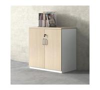 RUNZE765Z Armadio per File Armadietto classificatore portaoggetti in legno a doppia anta Organizzatore dati for stampante for ufficio da 80 cm con serratura Schedario da Ufficio