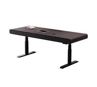 RUNZE765Z Scrivania ufficio classica Scrivania for PC portatile regolabile in altezza con cassetti, scrivania elettrica 2 altezze di memoria, prese ricarica per scrivere(XXL)