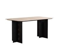 RUNZE765Z Scrivania ufficio classica Tavolo da pranzo rettangolare moderno con piano in pietra e struttura in legno massello, spaziosa scrivania lavoro for la casa per scrivere(M)