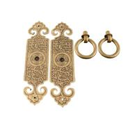 RUNZTXZH 1 pz. Maniglie for porte antiche in rame, pomelli e maniglie for mobili da cucina retrò, guardaroba(1pc,10cm)