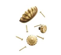 RUNZTXZH Maniglie for mobili in ottone Dooroom, moderne, in bronzo giallo, for armadi, cassettiere, armadietti, scatole for scarpe(L1079-YB-S)