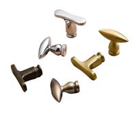 RUNZTXZH Pomello for armadio in ottone, stile nordico retrò, maniglia for cassetto, leggero, di lusso, a forma di foro singolo, in rame(Antique bronze A)