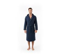 Ruoccohome Accappatoio Microspugna con Cappuccio, 100% Puro Cotone 280 gr/mq, Salvaspazio con Tasche e Cintura, Leggero per Palestra, Viaggi e Piscina, Taglie dalla S alla 5XL (Calibrate)