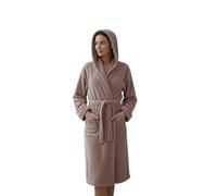 Ruoccohome Accappatoio Microspugna con Cappuccio, 100% Puro Cotone 280 gr/mq, Salvaspazio con Tasche e Cintura, Leggero per Palestra, Viaggi e Piscina, Taglie dalla S alla 5XL (Calibrate)