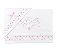 Ruoccohome Lenzuolino Lettino Culla Neonato Set 3Pz. Regalo Bimbi Coordinato Bambini Completo 100% Puro Cotone | Made in Italy