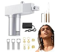 RUODATONLY Aggiorna Il Produttore di Dreadlocks con 3 Teste, all'Uncinetto Dreadlock Portatile Machine, Fai-da-Te, I Tuoi Capelli Sintetici O Umani Facilmente,Sette impostazioni di velocità
