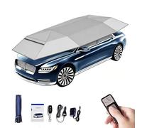 RUODATONLY Ombrellone per Auto Automatico, Tenda Pieghevole 2 in 1 Auto-Manuale con Telecomando, tettoia per Auto Adatta alla Maggior Parte dei Modelli, Leggero e Facile da trasportare 5.2M-Grey